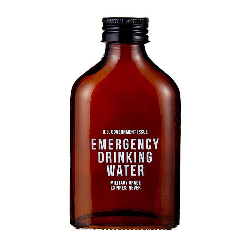 'Emergency Drinking Water' Flask