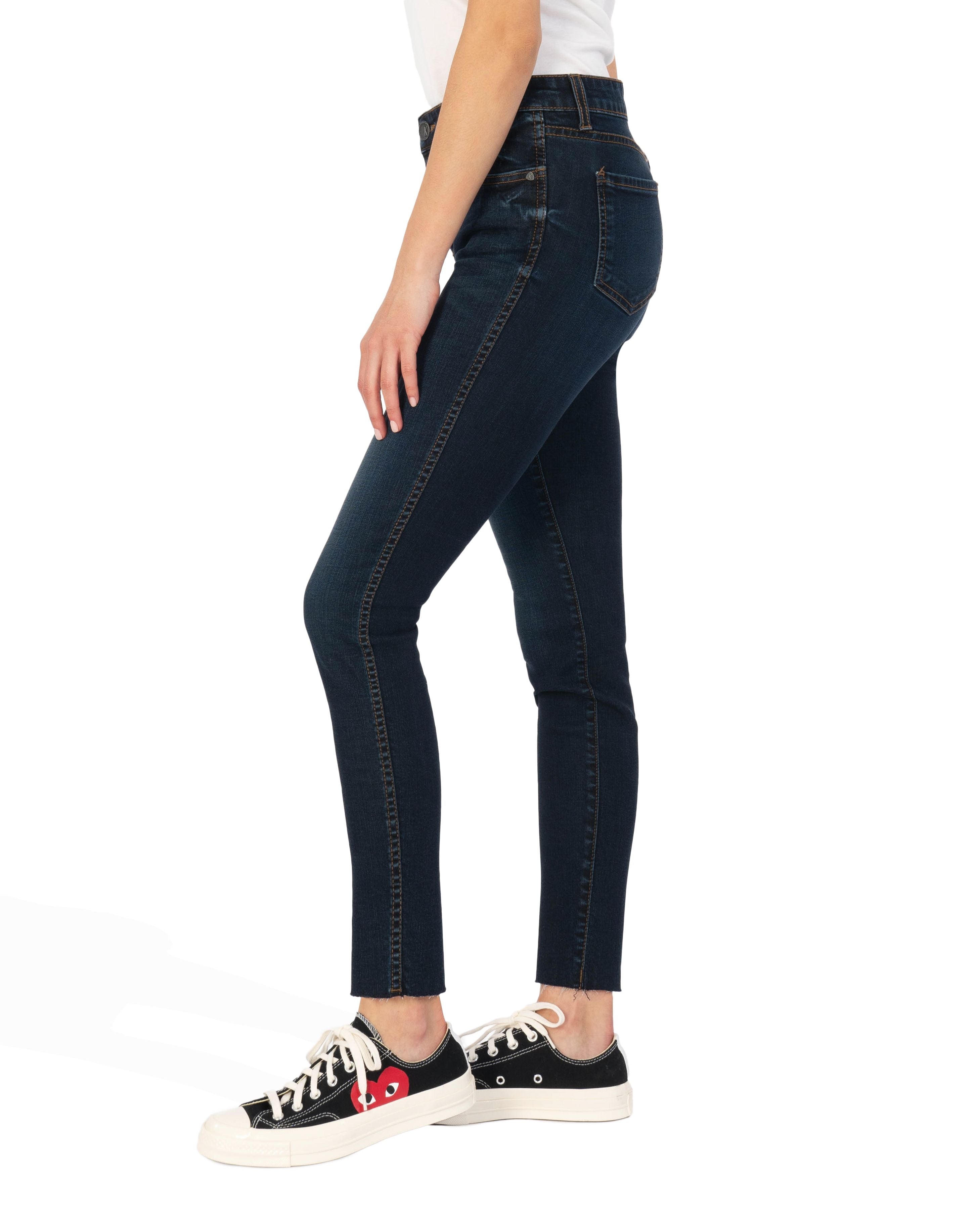 Connie - High Rise Fab Ab Slim Fit Ankle Skinny (Alter Wash)