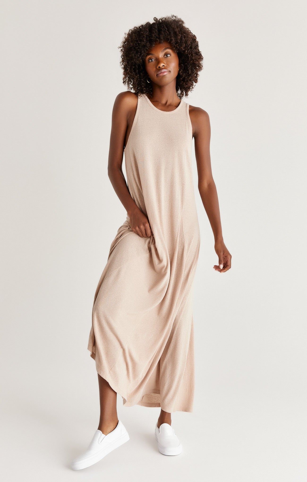 Varley TriBlend Midi Dress - Frappe