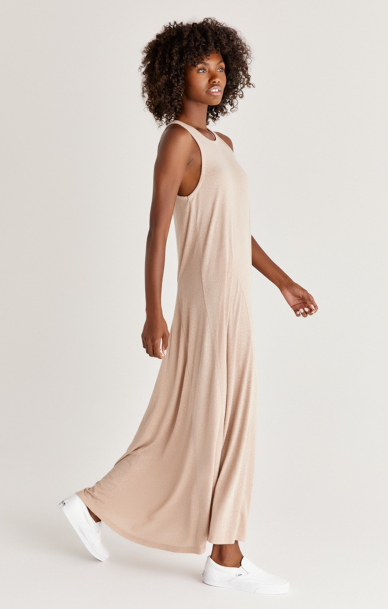 Varley TriBlend Midi Dress in Frappe