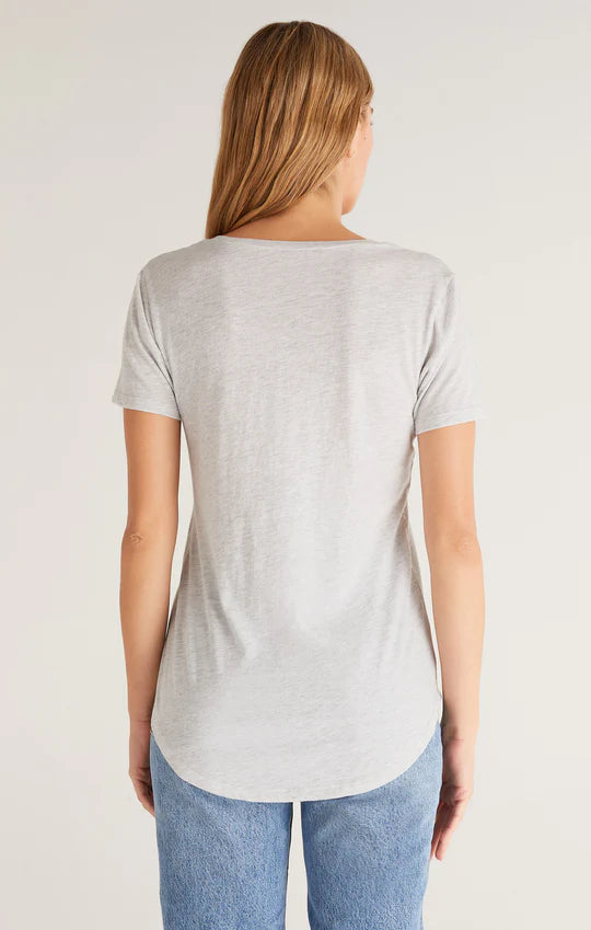 Pocket Tee - Light Heather Grey