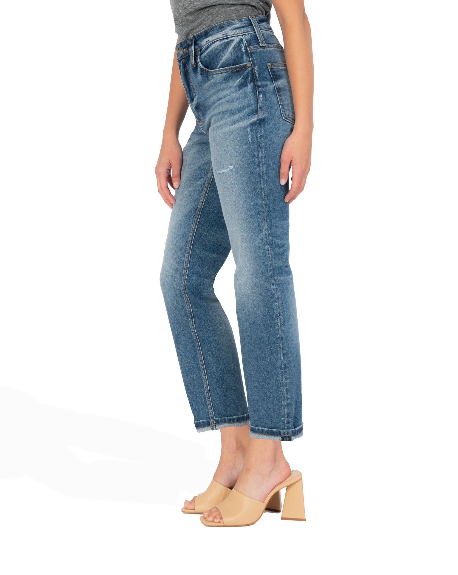 Rachael - High Rise Fab Ab Mom Jean (Plenty Wash)