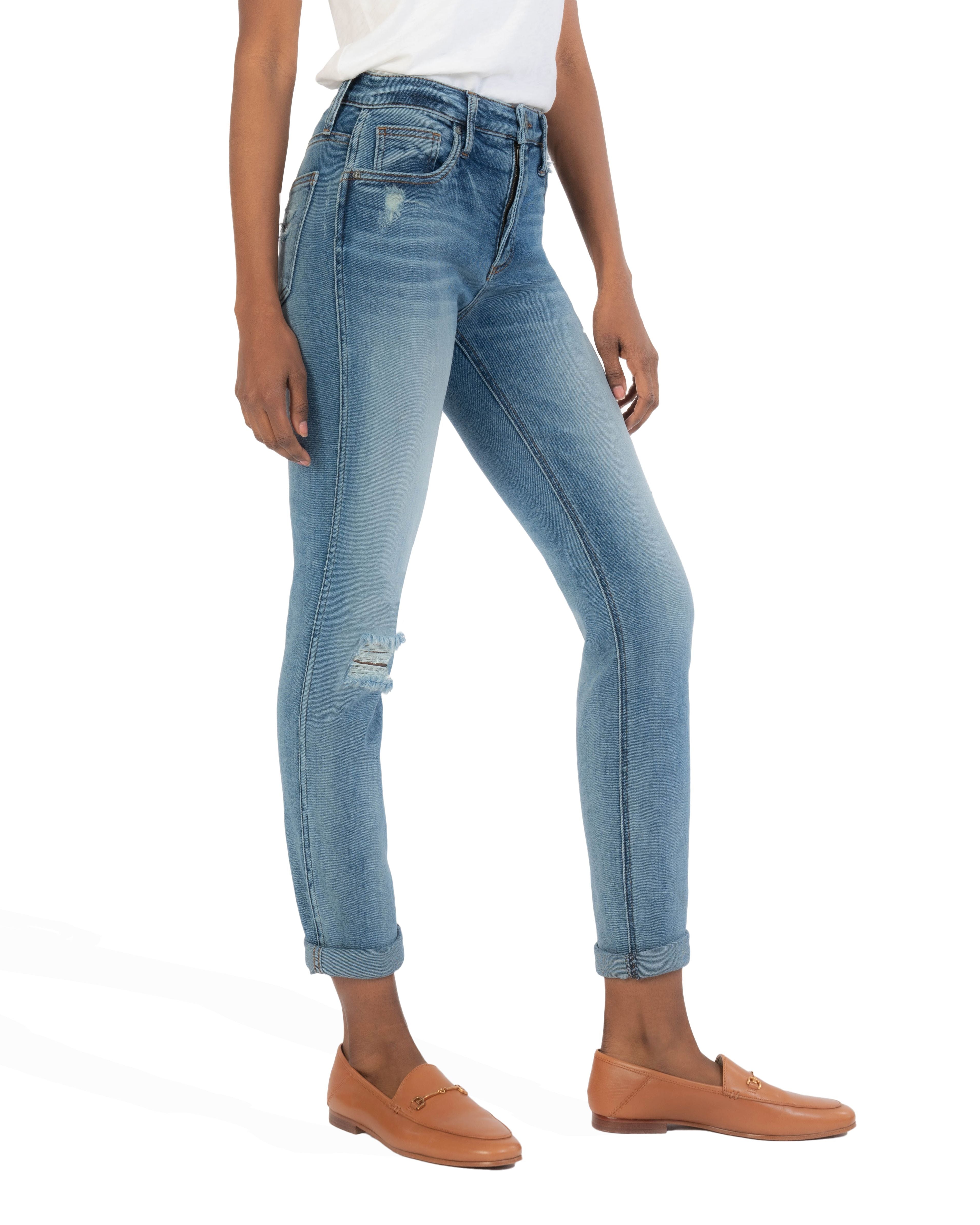 Rachael High Rise Fab Ab Mom Jean (Intuitive Wash)