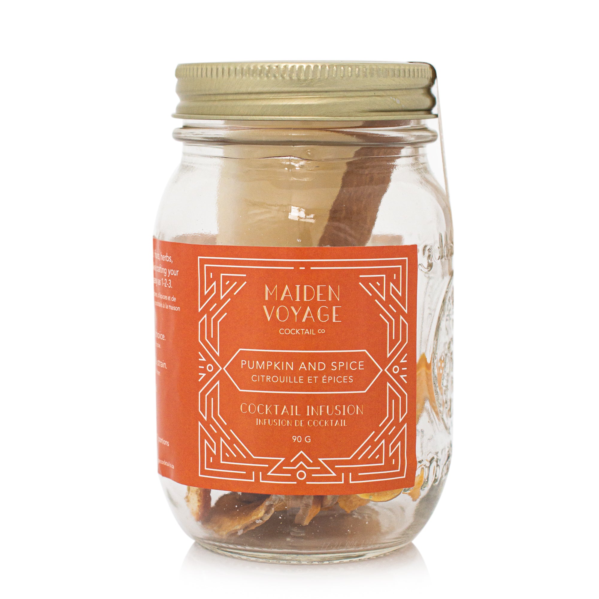 Pumpkin and Spice Cocktail Infusion Jar