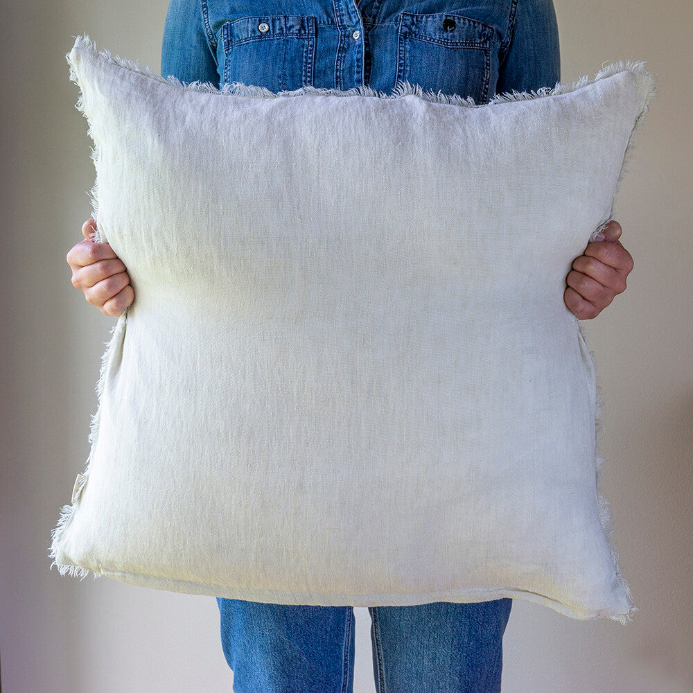 Lina Linen Cushion - Natural