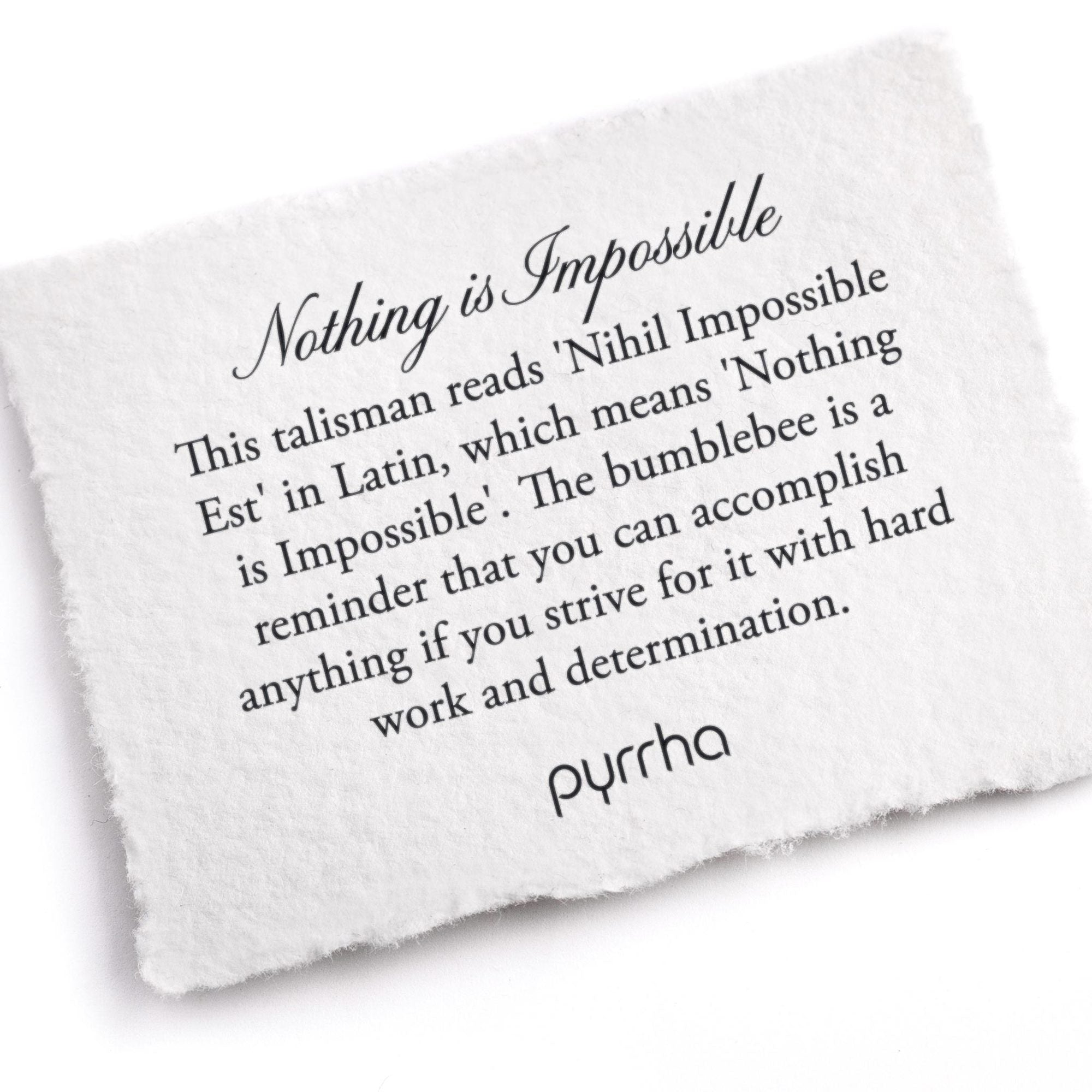 Nothing Is Impossible Talisman