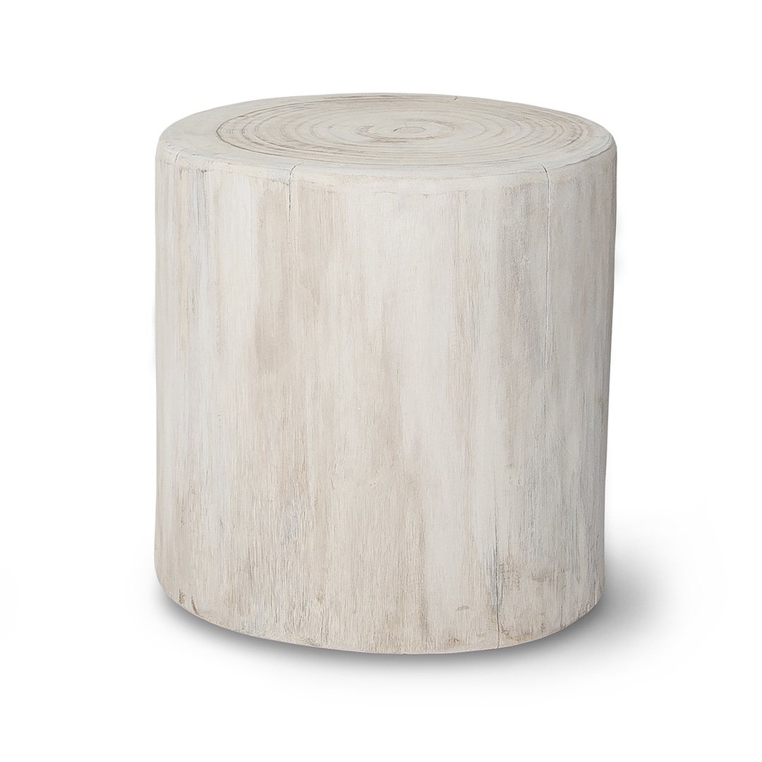 16″ Round Stump – White