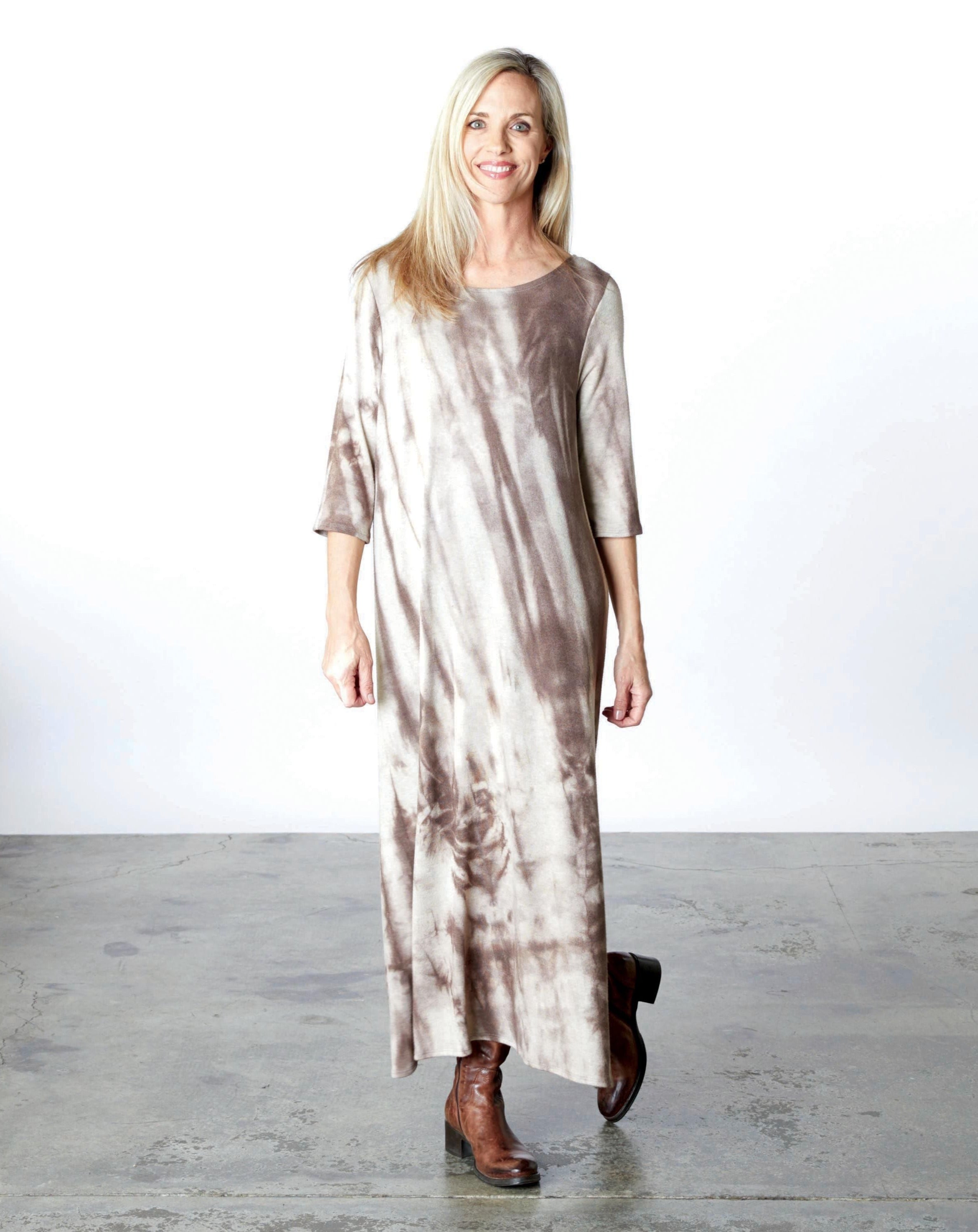 Pietra Dress-Maltinto Marrone