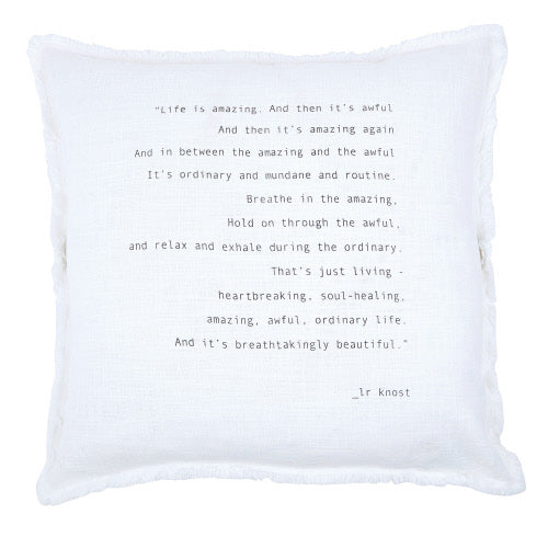 Life Is Amazing-Euro Pillow