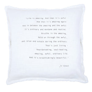 Life Is Amazing-Euro Pillow