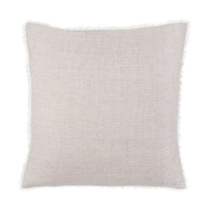 Lina Linen Cushion in Grey Stripe