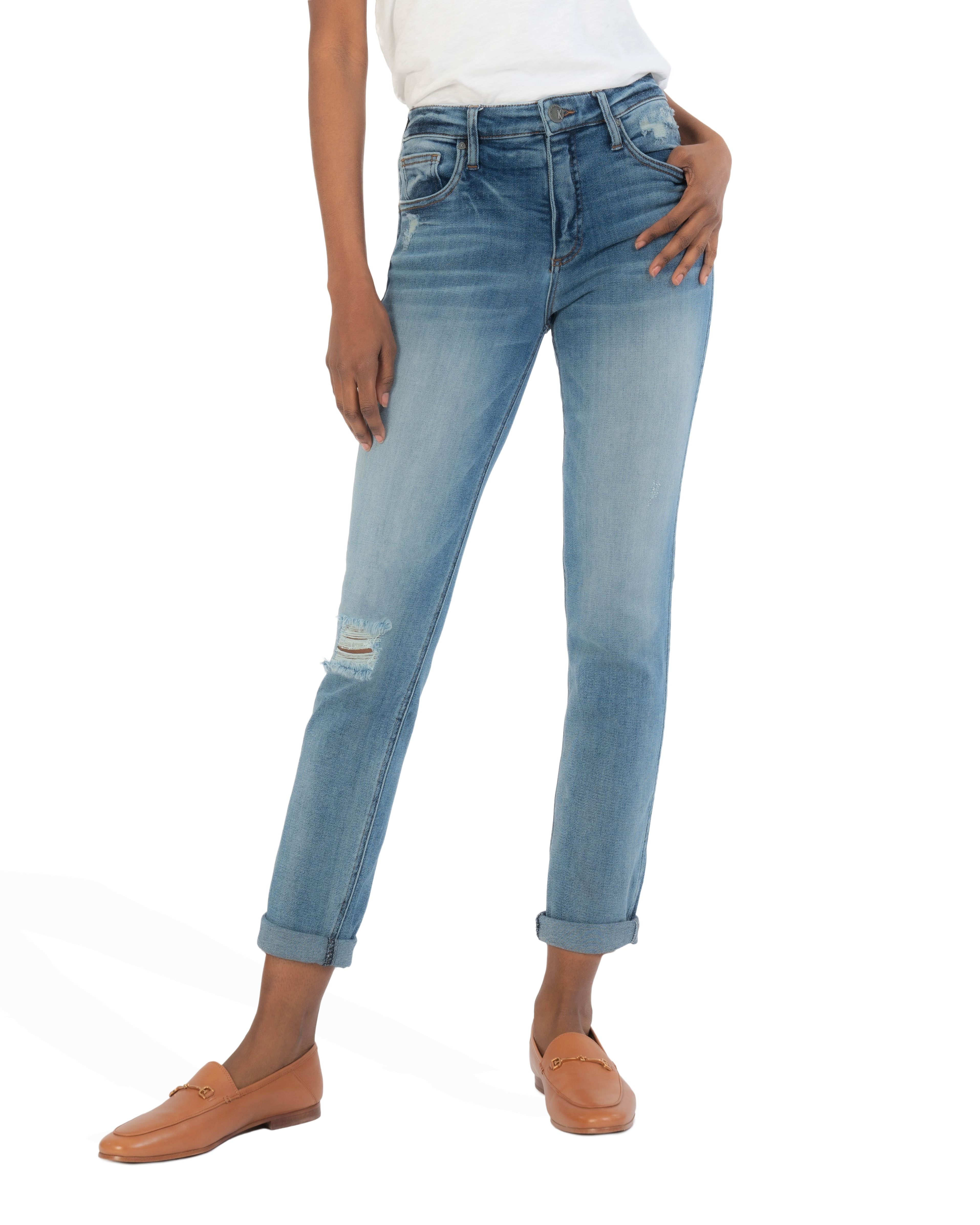 Rachael High Rise Fab Ab Mom Jean (Intuitive Wash)